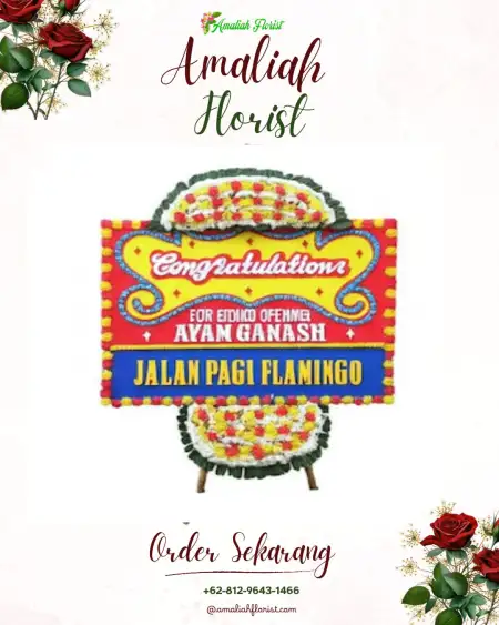 Sewa Papan Bunga Salero