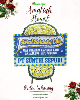 Papan Bunga Duka di Salero